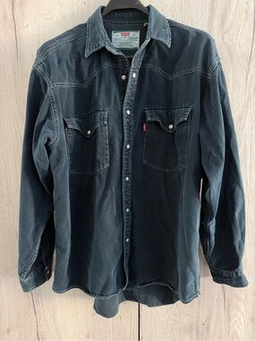 Vintage Levi's navy western style Jean shirt